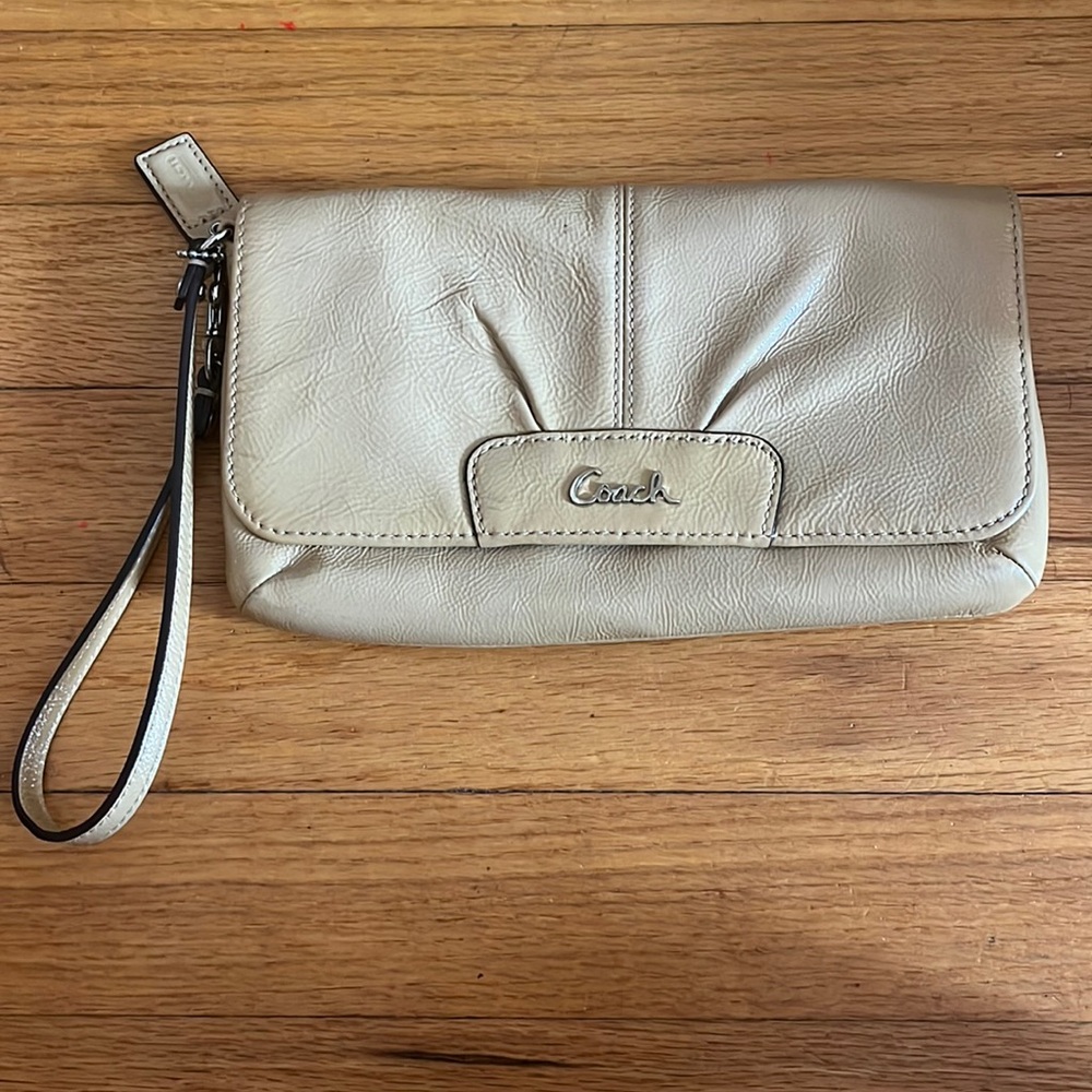 Coach tan bag